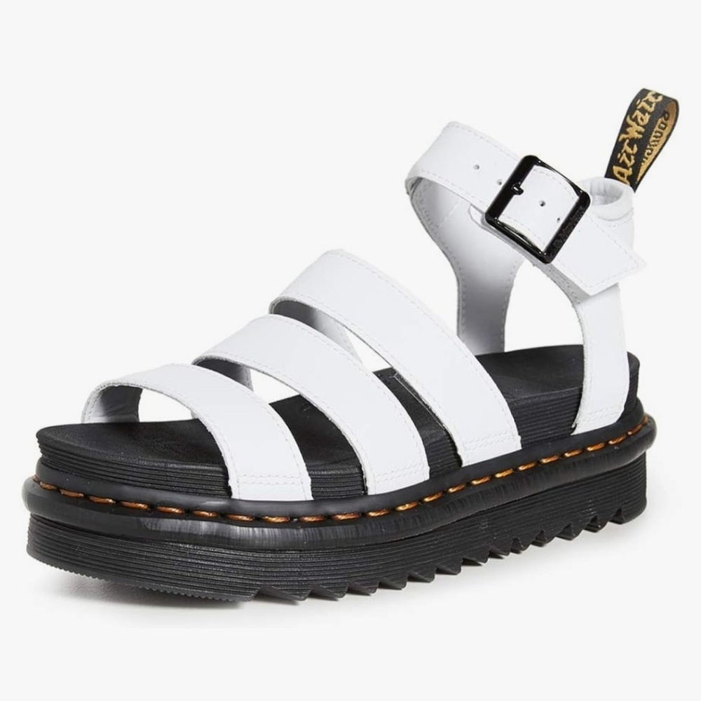 Dr. Martens Women's Blaire Brando Fisherman Sandal (White) (US Size Womens 10)